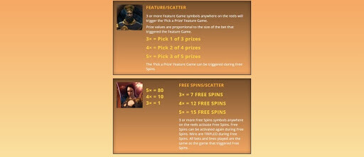 Rise of Spartans Bonus Game